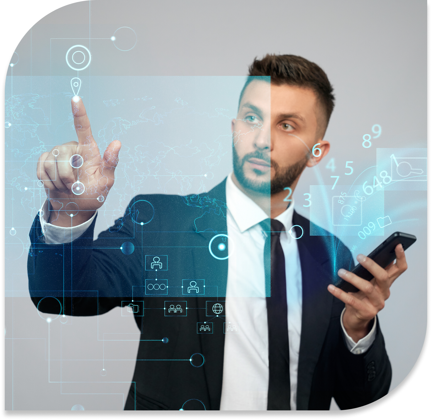 Business professional using TalentShare technology